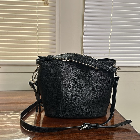 Steve Madden black leather hand bag - Picture 5 of 5